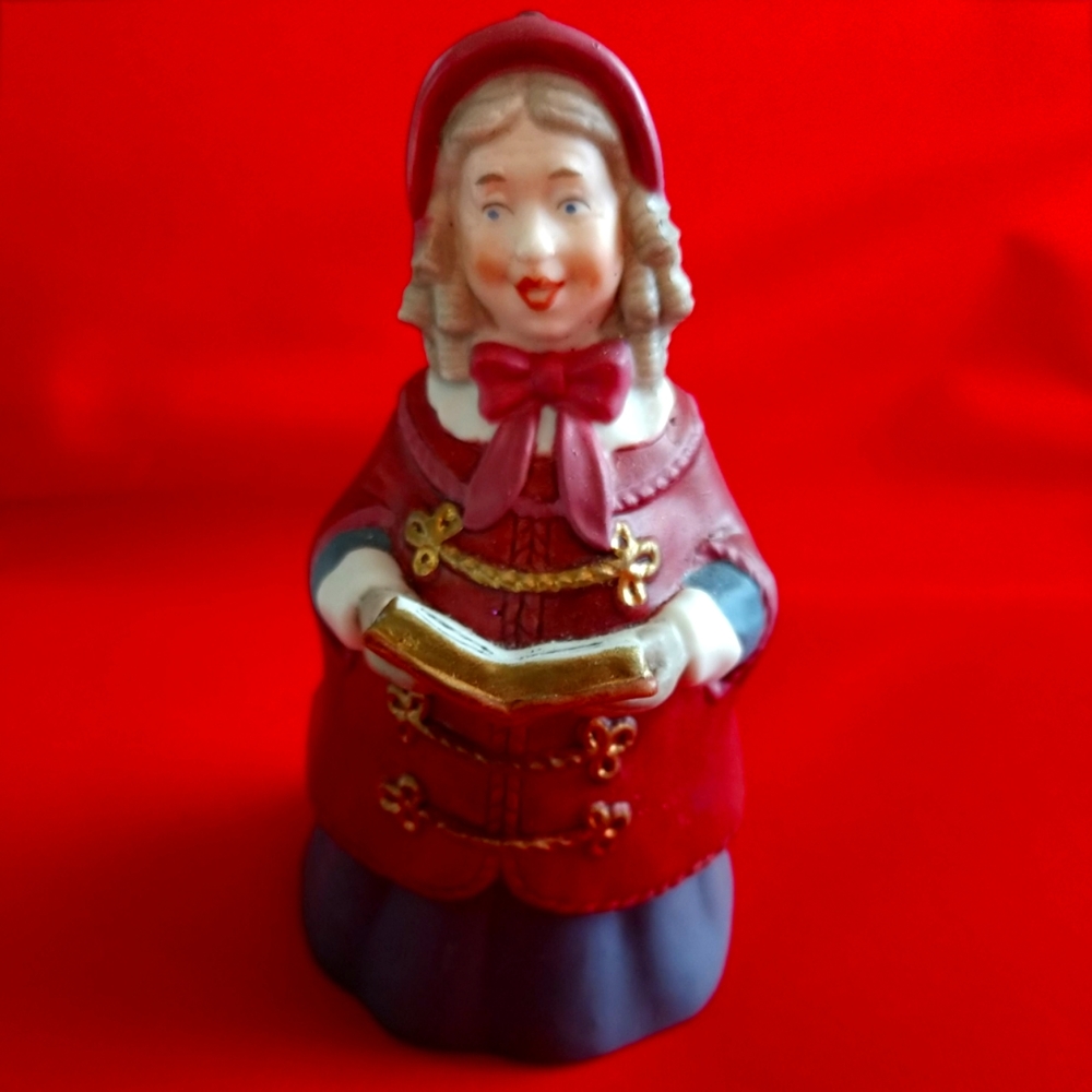 Hallmark 1981 Carole Singer Bell Marked 4.3" x 2".Mrs Beaumont Fine Porcelain